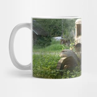 Rusty Classic Car In A Field Nature Photography Mug